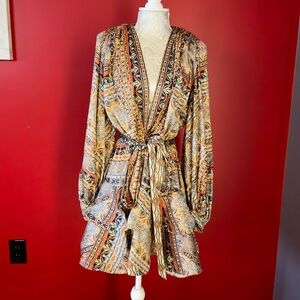 Bronx and Banco Vibrant Long Sleeve Dress